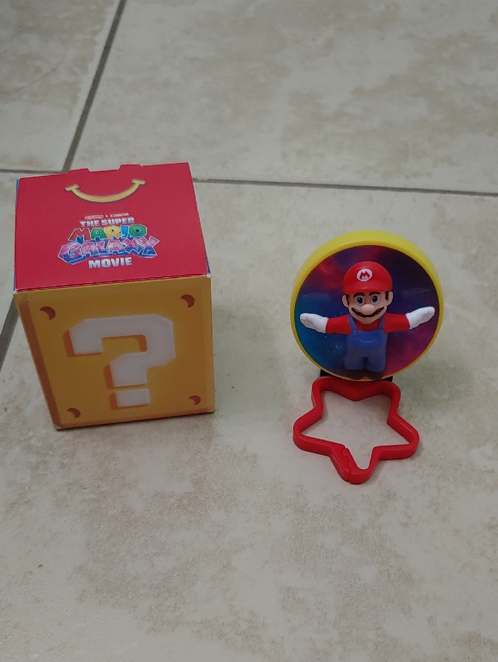 Super Mario Galaxy Movie Figure Mcdonald's Suprise Box Mario Character